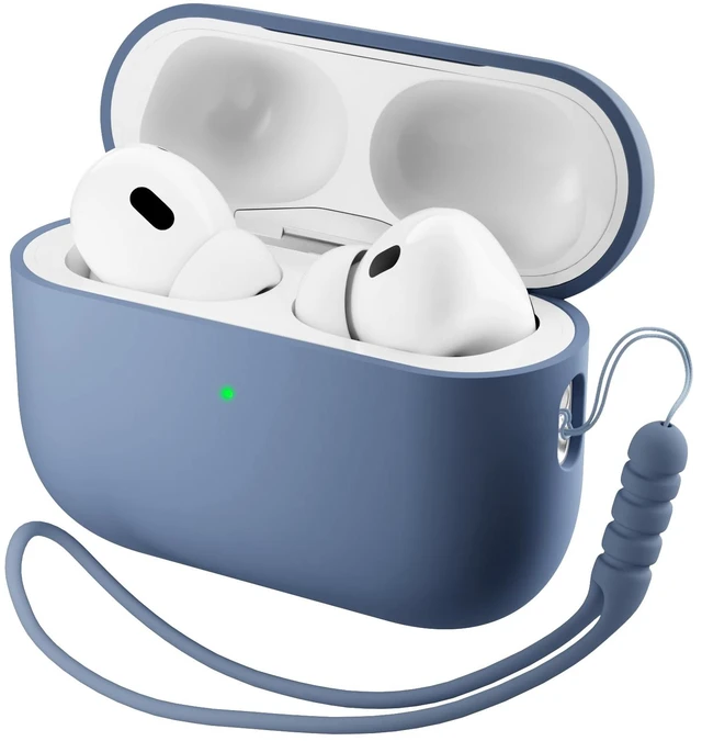 Main image of ORNARTO for AirPods Pro 3 Case, Hybrid Silicone, Fresh Mint | Hybrid Silicone Rubber, Front LED Visible, Wireless Charging, Skin-Friendly Soft Touch, Anti-Scratch, Detachable Lanyard