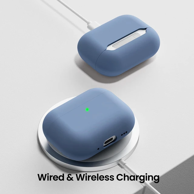 Alt view image 5 of 7 - ORNARTO for AirPods Pro 3 Case, Hybrid Silicone, Fresh Mint | Hybrid Silicone Rubber, Front LED Visible, Wireless Charging, Skin-Friendly Soft Touch, Anti-Scratch, Detachable Lanyard