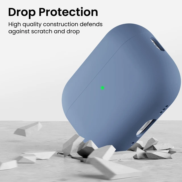 Alt view image 7 of 7 - ORNARTO for AirPods Pro 3 Case, Hybrid Silicone, Fresh Mint | Hybrid Silicone Rubber, Front LED Visible, Wireless Charging, Skin-Friendly Soft Touch, Anti-Scratch, Detachable Lanyard