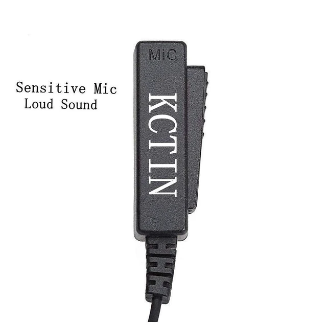 Alt view image 7 of 7 - KCTIN Earpieces for Motorola Walkie Talkies with Mic 2 Pin Acoustic Tube Headset and PPT for CP200 GP2000 XU1100 PRO1150 MU12 (2 Pack)