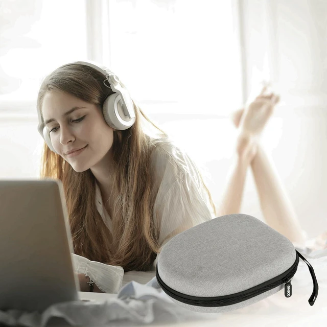 Alt view image 6 of 7 - Ginsco Universal Headphone Case Compatible with JBL Tune 510BT 720BT, Sony WH-CH 720N/WH-CH520, with Sony/JBL/Soundcore Q20i Q30/BERIBES/TOZO/KVIDIO etc Wireless Headphones Gray