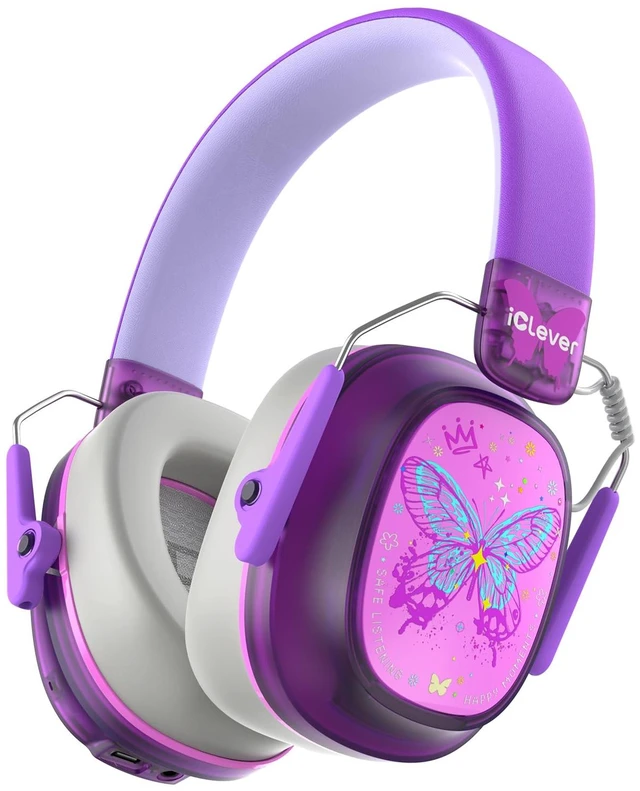 Main image of iClever Noise Cancelling Headphones for Kids Adult Bluetooth Ear Protection | SafeSound Tech, 60H PlayTime, Kids Wireless Noise Reduction Headphones for Autism Fireworks Event Monster Jam Concert,