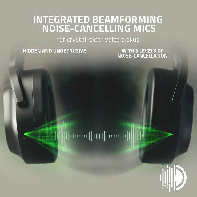 Alt view image 3 of 6 - Razer Barracuda Wireless Gaming & Mobile Headset, 2.4GHz + Bluetooth, Black | Integrated Noise-Cancelling Mic, 50mm Drivers, 40 Hr Battery, for PC, PlayStation, Switch 2, Android, iOS