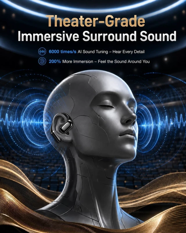 Alt view image 4 of 7 - AI Translation Earbuds Real Time, 141+ Languages Translator Headphone | 90H Playtime, Audio & Video Call Support, IPX6, 3-in-1 Audio Headsets Open-Ear Earphones for Travel Business Learning