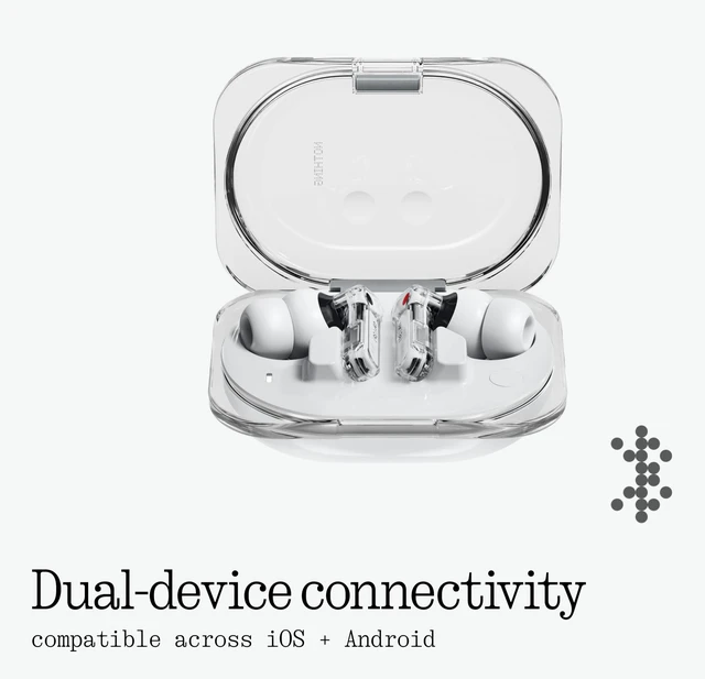 Alt view image 7 of 7 - Nothing Ear (3a) Noise Cancelling Earbuds, 45dB Hybrid ANC, 12mm Driver with Hi-Res Audio and Bigger Bass, 6 Mics for Clear Calls & Recording, Dual Connect Bluetooth Earphones for Sport, Travel, Work