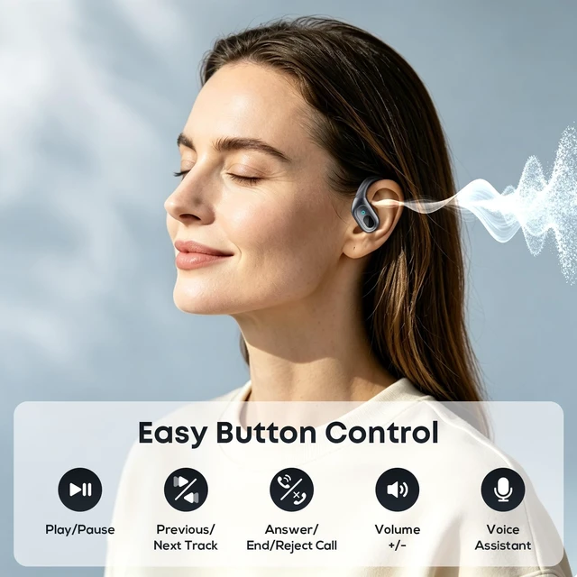 Alt view image 7 of 7 - HILDCROA Wireless Earbuds, Sports Bluetooth Headphones, Running Headphones | 75Hrs Playtime Ear Buds with LED Power Display, Noise Canceling Headset, IPX7 Waterproof Earphones for Gym/Running/Workout