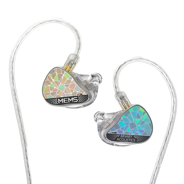 Main image of HiFiGo Binary EP321 MEMS in-Ear Monitor, Direct-Drive MEMS Earphones, 3BA +2DD+1MEMS Hybrid IEM with Iridescent CNC Stainless Steel Faceplates for Musician Audiophile (3.5mm)
