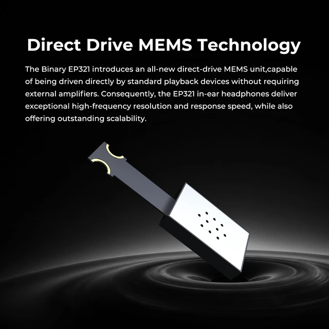 Alt view image 5 of 7 - HiFiGo Binary EP321 MEMS in-Ear Monitor, Direct-Drive MEMS Earphones, 3BA +2DD+1MEMS Hybrid IEM with Iridescent CNC Stainless Steel Faceplates for Musician Audiophile (3.5mm)