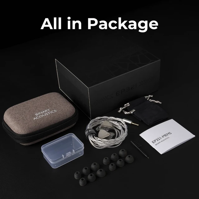 Alt view image 7 of 7 - HiFiGo Binary EP321 MEMS in-Ear Monitor, Direct-Drive MEMS Earphones, 3BA +2DD+1MEMS Hybrid IEM with Iridescent CNC Stainless Steel Faceplates for Musician Audiophile (3.5mm)
