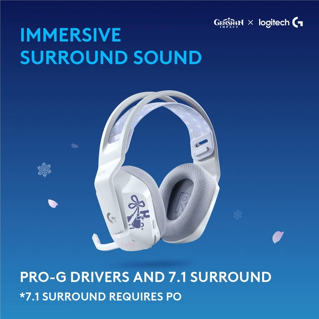 Alt view image 6 of 6 - Logitech G733 Lightspeed RGB Wireless Gaming Headset | Lightspeed wireless, suspension headband, LIGHTSYNC RGB, Blue Voce mic tech, PRO-G audio drivers