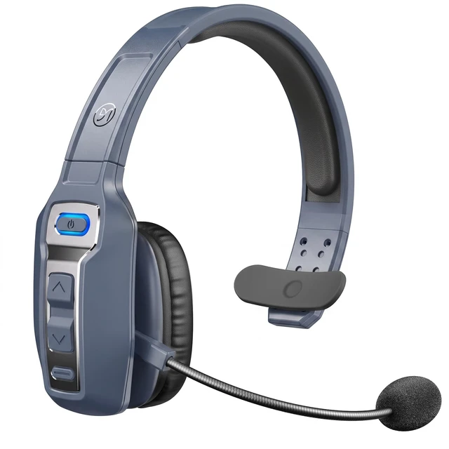 Main image of BRAMMAR Trucker Bluetooth Headset with AI Noise Cancellation Microphone, Trucker Headset with 65Hrs Talk Time & Mute Button, Multipoint Connection, Bluetooth Headsets Fit for Truck Drivers/Cell Phones