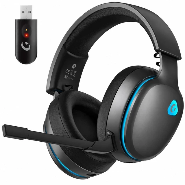 Main image of AOC 2.4GHz Wireless Gaming Headset for PS5, PS4, Switch, 45Hr, Space Gray | Bluetooth 6.0 Gaming Headphones with Noise Canceling Mic, 7.1 Virtual Surround, Great for Fortnite & Call of Duty/FPS Gamers