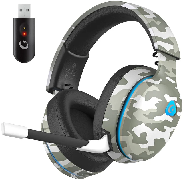 Main image of AOC 2.4GHz Wireless Gaming Headset for PS5, PS4, PC, Switch, 45Hr, Camo | Bluetooth 6.0 Gaming Headphones with Noise Canceling Mic, 7.1 Virtual Surround, Great for Fortnite & Call of Duty/FPS Gamers