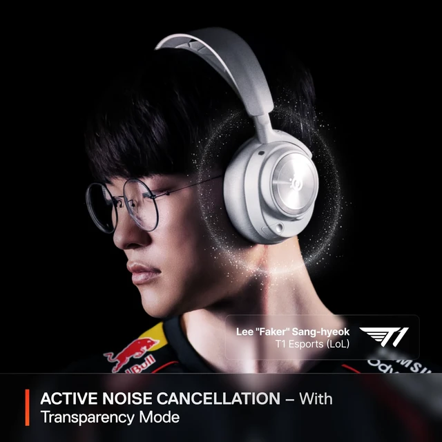 Alt view image 3 of 6 - SteelSeries Arctis Nova Pro Wireless Multi-System Gaming Headset - White | Neodymium Magnetic Drivers - Active Noise Cancellation - Infinity Power System - Gen 2 Mic - PS5, PS4, PC, Switch, Mobile