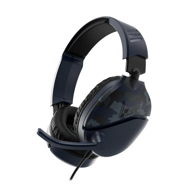 Main image of Turtle Beach Recon 70 Wired Multiplatform Gaming Headset for Xbox, PC, PS5 | Xbox Series X|S, Xbox One, PlayStation, PS4, Mobile, Flip-to-Mute Mic, 40mm Speakers, Lightweight, Soft Earpads, Blue Camo