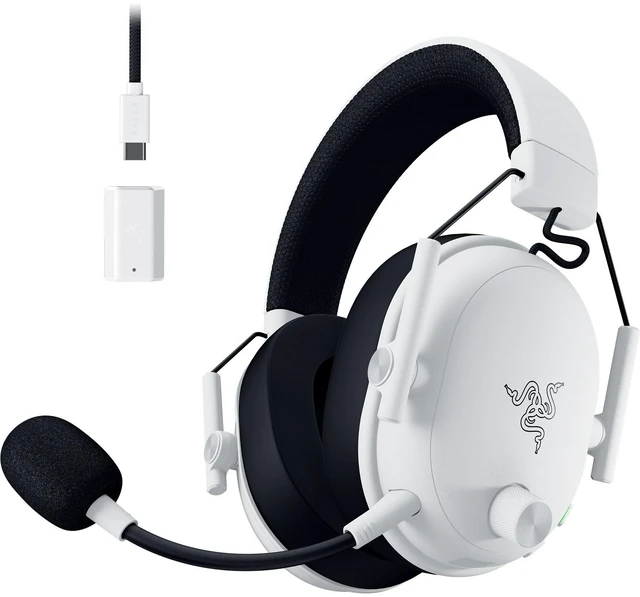 Main image of Razer BlackShark V3 Wireless PC Gaming Headset, 50mm Drivers, White | 10 ms Ultra-Low Latency, 50mm Drivers, 2.4 GHz, Bluetooth, Wired USB-C, Works with Mac, PS5, Nintendo Switch, Smartphone