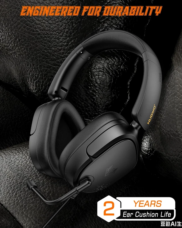 Alt view image 5 of 7 - NUBWO HG04L Gaming Headset for PS5/PS4, Xbox Series X|S, Switch - Black | 40mm Speakers, Clear Unidirectional Mic, 250g Lightweight, Soft Memory Earmuffs, 3.5mm Jack for Gaming & Work