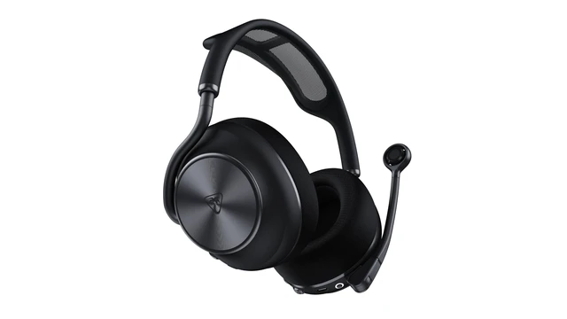 Alt view image 5 of 7 - Turtle Beach Stealth Pro II Premium Wireless Gaming Headset for Xbox Series X|S, PS5, PS4, PC - Hi-Res Audio, Dolby Atmos, Active Noise Cancellation, Simultaneous Bluetooth, 24-bit Audio - Black