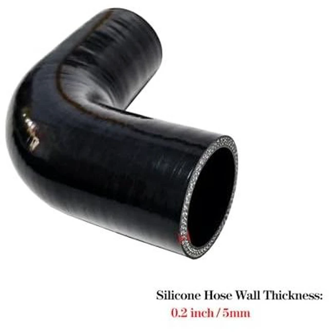 Alt view image 5 of 7 - ID 1.25 inch 90 Degree Silicone Elbow Coupler Hose 4" Leg Length