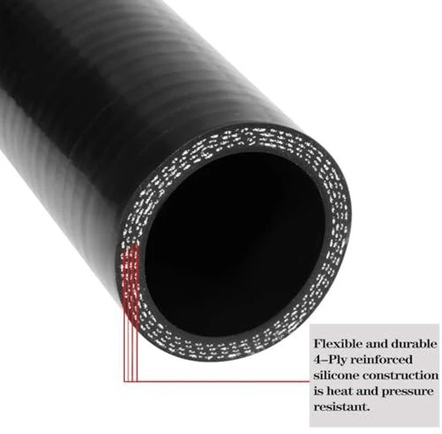 Alt view image 2 of 7 - 1.75"-2.5" 90 Degree Reducer Silicone Elbow Coupler 7" Leg Length