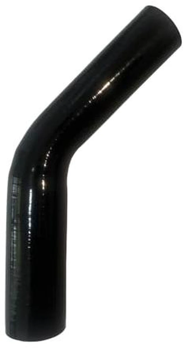 Main image of ID 1.5" to 1.75", 6" Leg Length 45 Degree Elbow Reducer Silicone Coupler