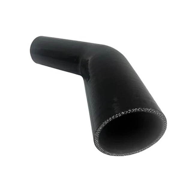 Alt view image 6 of 7 - ID 1.5" to 1.75", 6" Leg Length 45 Degree Elbow Reducer Silicone Coupler