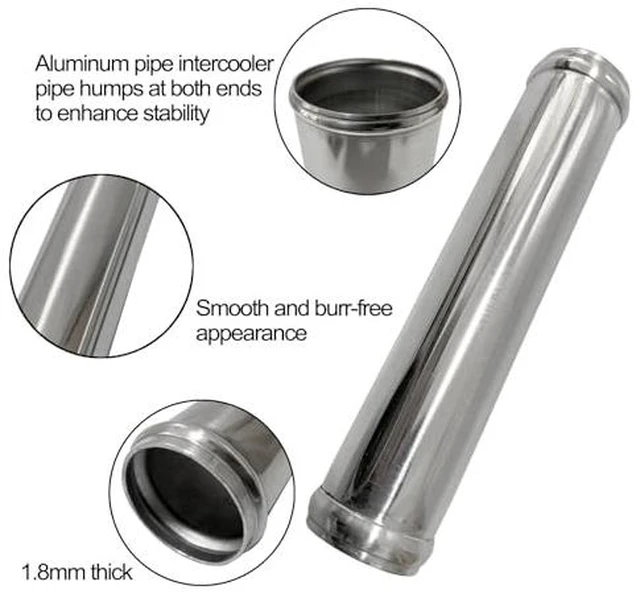 Alt view image 3 of 7 - OD 1.5"(38mm) Straight Aluminum Tube Intercooler Pipe 6" Length