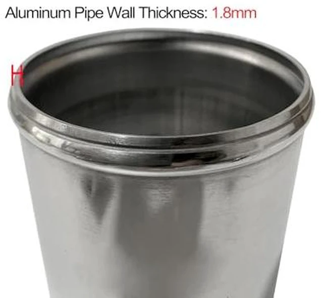 Alt view image 4 of 7 - OD 1.5"(38mm) Straight Aluminum Tube Intercooler Pipe 6" Length