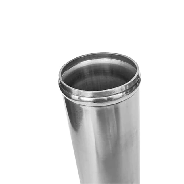 Alt view image 3 of 7 - OD 4" (102mm), Length 18 inch Straight Aluminum Tube Pipe Polished Universal Straight Aluminum Connector Adapter