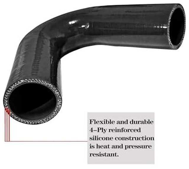 Alt view image 3 of 7 - ID 1.25 inch 135 Degree Elbow Silicone Coupler Hose 6" Leg Length