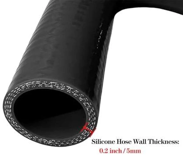 Alt view image 4 of 7 - ID 1.25 inch 135 Degree Elbow Silicone Coupler Hose 6" Leg Length
