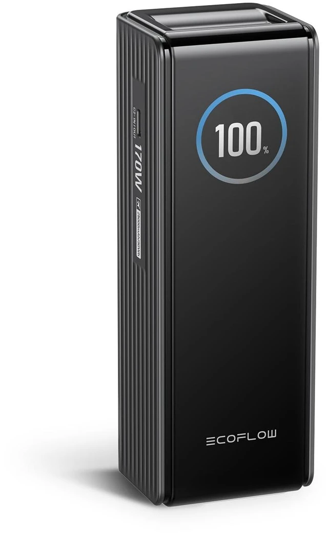 Main image of EF ECOFLOW Laptop Power Bank, 25,000mAh 170W Portable Charger with Dual 140W USB-C Ports, Smart Display, Flight-Approved for Travel, Fast Charging for iPhone 17/16 Series, MacBook, Samsung and More