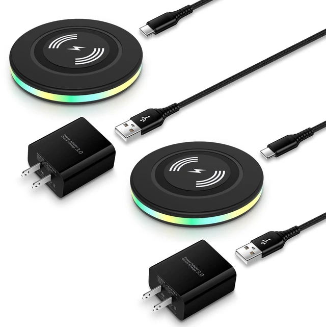 Main image of for Samsung Wireless Charger 15W Fast Charging Pad with Adapter for Samsung | Galaxy S25 Ultra S24 Ultra S23 FE S22 S21 S20, Android Wireless Charger Phone Charging Station for Google Pixel 10 Pro XL