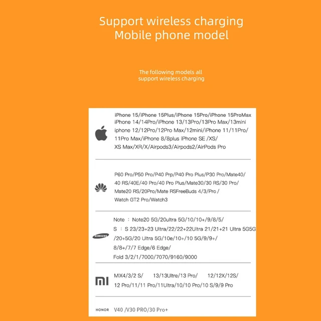 Alt view image 6 of 7 - Diecallan 5-in-1 Wireless Charging Station Compatible with iPhone/Apple Watch/AirPods/Android Phones, Fast Charging & Smart Protection, All-in-One Desktop Portable Charger Dock (White)