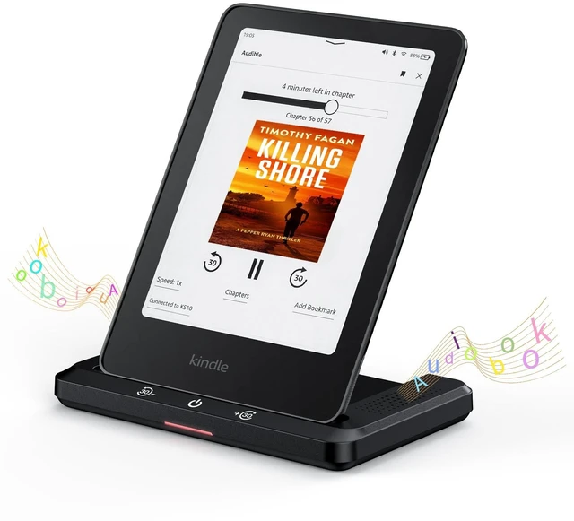 Main image of Audiobook Speaker | Wireless Charging Dock for Kindle Signature Editions | Compatible with iPhone,Kindle Paperwhite Signature Editions(2022&2024), Kindle Colorsoft Signature Edition(32GB), Accessories