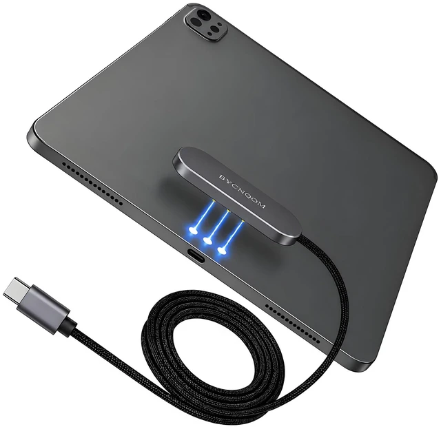 Main image of Magnetic Wireless Charger for iPad Pro Smart Connector Charging 13-inch M4(2024)&M5(2025) for ipad Wireless Charger Pad,35W Max Output 4.92ft USB-C Cable(Not Adapter)