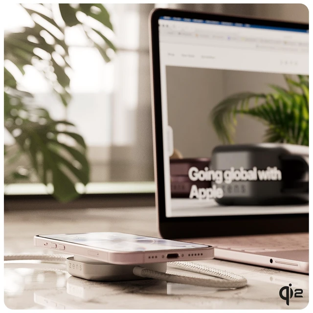 Alt view image 7 of 7 - ZENS MagSafe Charger USB-C Cable for MacBook and iPhone, Qi2 15W Wireless Charging Cable, Requires 65W+ Adapter, Not Included, Cable Pro 2, iPhone 18/17/16/15/14/13/12, 4.9 ft, White