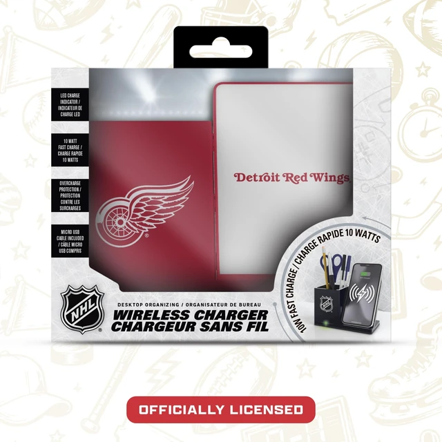 Alt view image 2 of 7 - SOAR NHL Wireless Charger and Desktop Organizer, Vegas Golden Knights