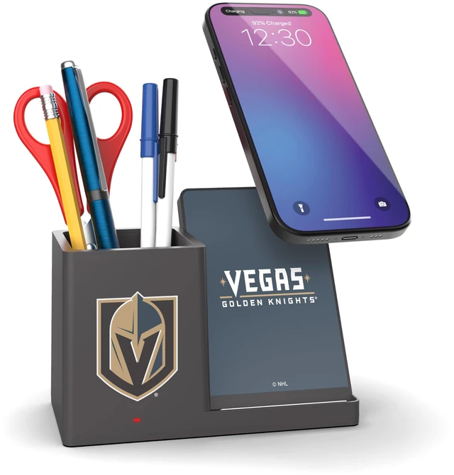 Main image of SOAR NHL Wireless Charger and Desktop Organizer, Vegas Golden Knights