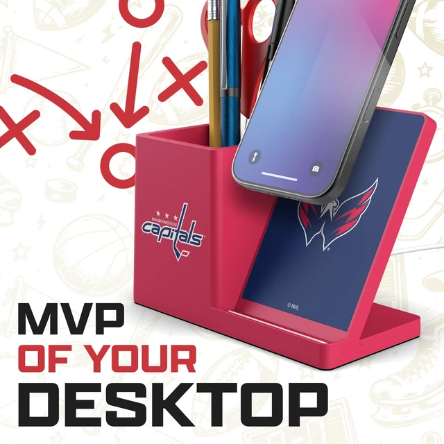 Alt view image 4 of 7 - SOAR NHL Wireless Charger and Desktop Organizer, Vegas Golden Knights
