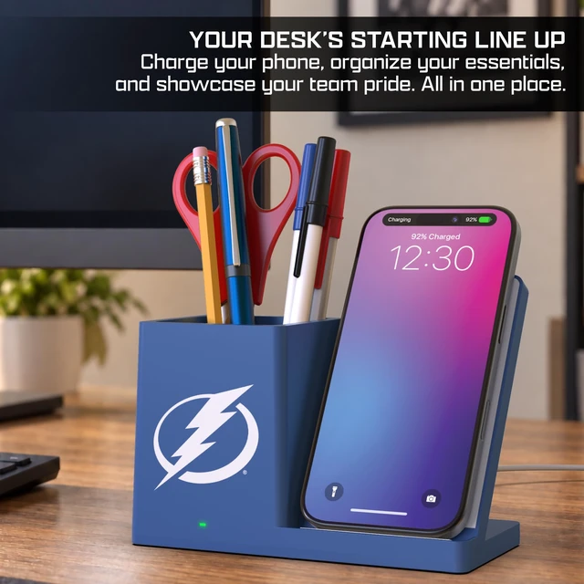 Alt view image 7 of 7 - SOAR NHL Wireless Charger and Desktop Organizer, Vegas Golden Knights