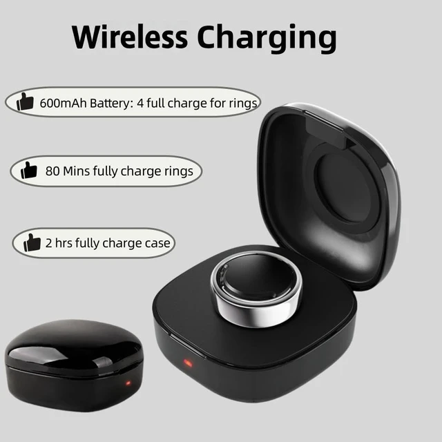 Alt view image 2 of 7 - WONJOY Wireless Charging Case Compatible with Oura Ring Gen3 Charger - Size 10 - Portable Travel Charging Box for Smart Ring (10)