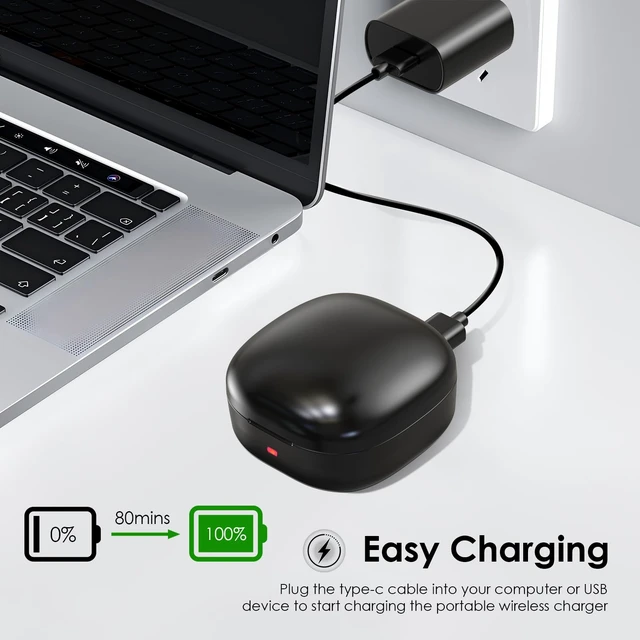 Alt view image 4 of 7 - WONJOY Wireless Charging Case Compatible with Oura Ring Gen3 Charger - Size 10 - Portable Travel Charging Box for Smart Ring (10)