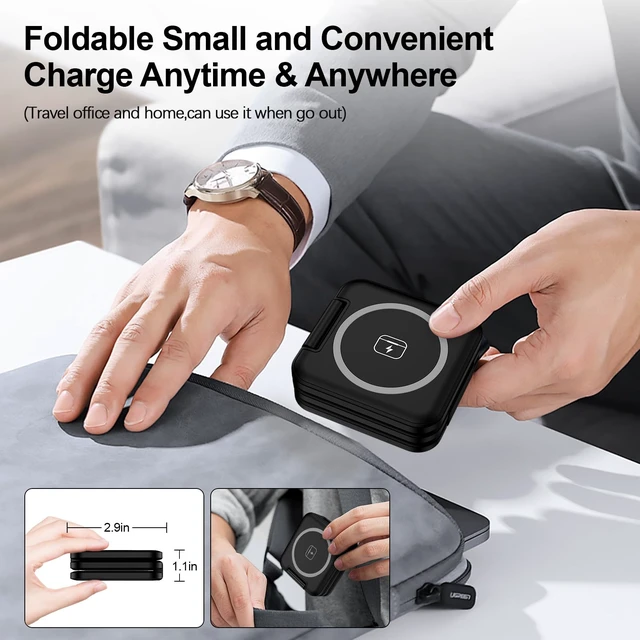 Alt view image 6 of 7 - Wireless Charger for Samsung, 3 in 1 Charging Station Travel Charger | for Samsung Galaxy S26 Ultra/S25 FE/S24/S23/S22, Protable Charger for Samsung Galaxy Watch 8/8 Classic/7/FE, Galaxy Buds 4/3