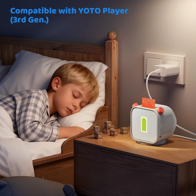 Alt view image 6 of 7 - Charger for Yoto Player 3rd Gen Magnetic Charging Dock | Compatible with Yoto Player 3rd Gen Audio Speaker, Power Supply Replacement, Original Charging Base, USB-C Adapter Cord