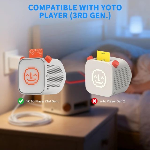 Alt view image 2 of 7 - Charger for Yoto Player 3rd Gen Magnetic Charging Dock | Compatible with Yoto Player 3rd Gen Audio Speaker, Power Supply Replacement, Original Charging Base, USB-C Adapter Cord