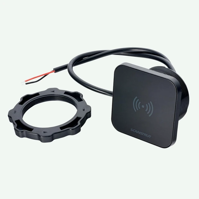 Alt view image 2 of 7 - Scanstrut Ultra SC-CW-14G Magnetised Wireless Charger, Qi2 15W Fast Charging, IPX6 Waterproof, MagSafe Compatible, 12/24V DC, Flush Mount for Marine, RV & Outdoor Use