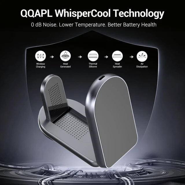 Alt view image 5 of 7 - Qi2.2 25W Wireless 3 in 1 Fast Charging Station Apple iPhone Charger Stand | Qi Certified Foldable MagSafe Charger, Travel Charger for iPhone 18/17/16, 5W for Watch&AirPods (+60W Adapter 240W Cable )