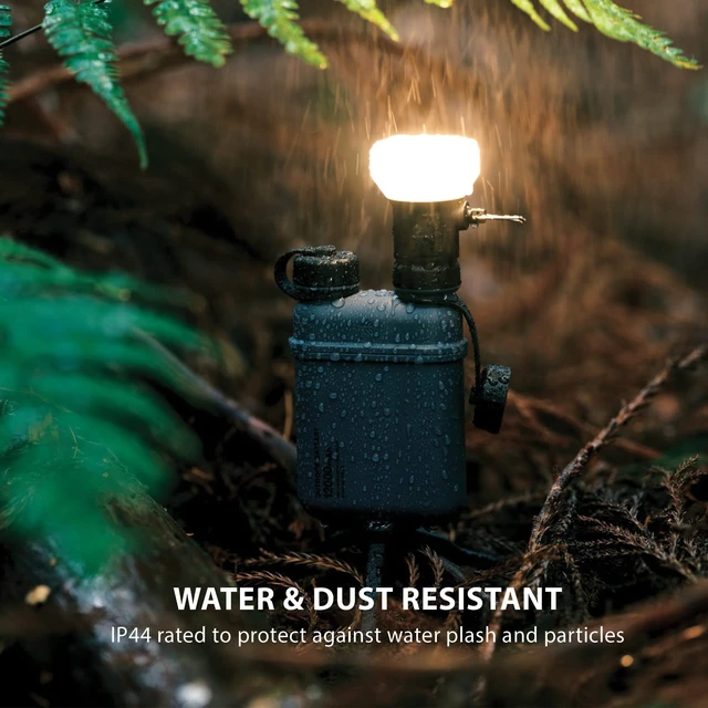 Alt view image 5 of 7 - ELECOM NESTOUT Portable Charger and Lamp, 10000mAh Outdoor Battery Power Bank, 20W USB-C Fast Charging PD, Battery and Light for Camping, 300 Lumen LED Lantern Lamp-1 (Black)