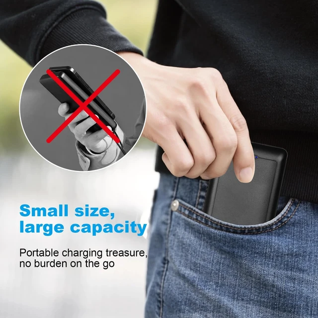 Alt view image 6 of 7 - Moteoza Portable Charger 16000 mAh 20W Heated Vest Battery Pack, 7.4V Rechargeable Power Bank with Indicator for Heated Jacket Hoodie Pants Shawl, USB & DC Dual Ports